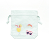 Drawstring cotton wedding party favors bag gift pouches.