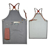 Preferred Denim Fabric Sturdy Cowhide Straps Work Apron