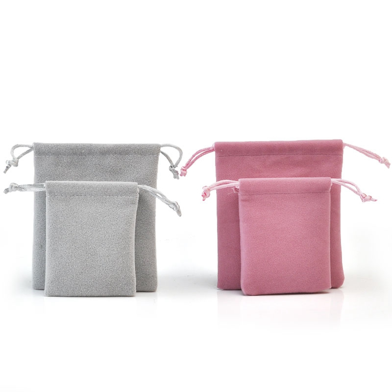 Custom printed jewelry velvet drawstring pouch gift bags wholesale