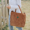 New design fashion velvet tote bag for women