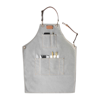 New Style Adjustable Canvas Work Apron with Custom Pockets