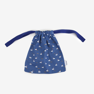 Wholesale custom logo pure cotton drawstring bag jewellery pouches with ribbon