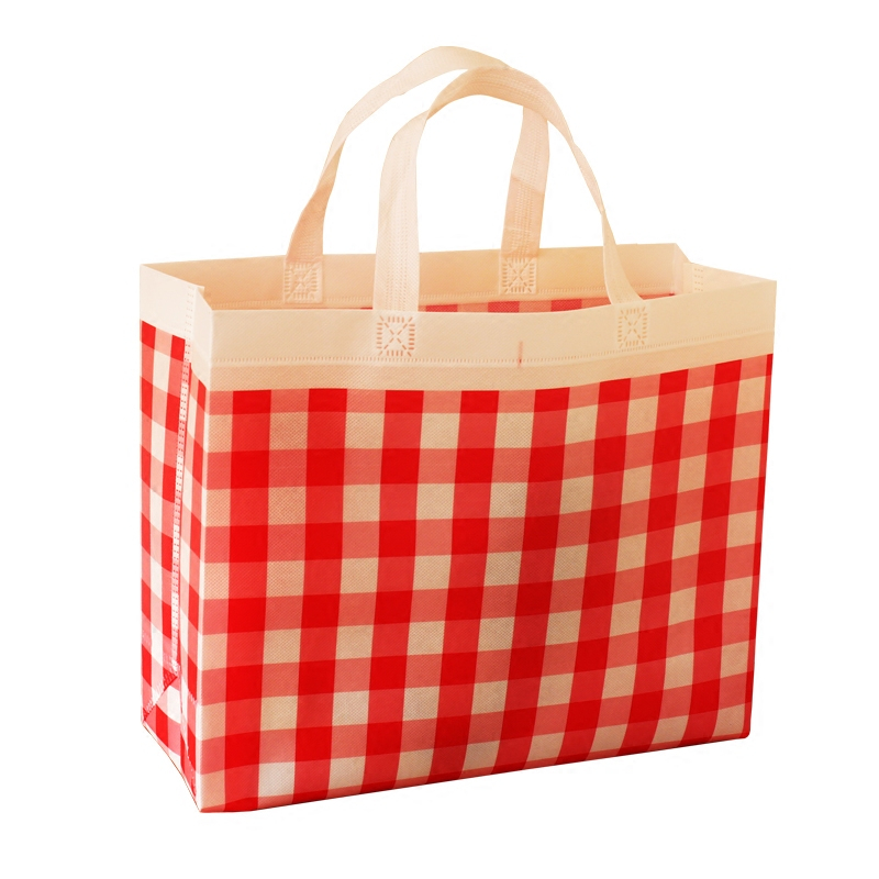 Lamination waterproof colorful non woven tote shopping bag