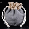 Breathable eco friendly linen drawstring gift bag 