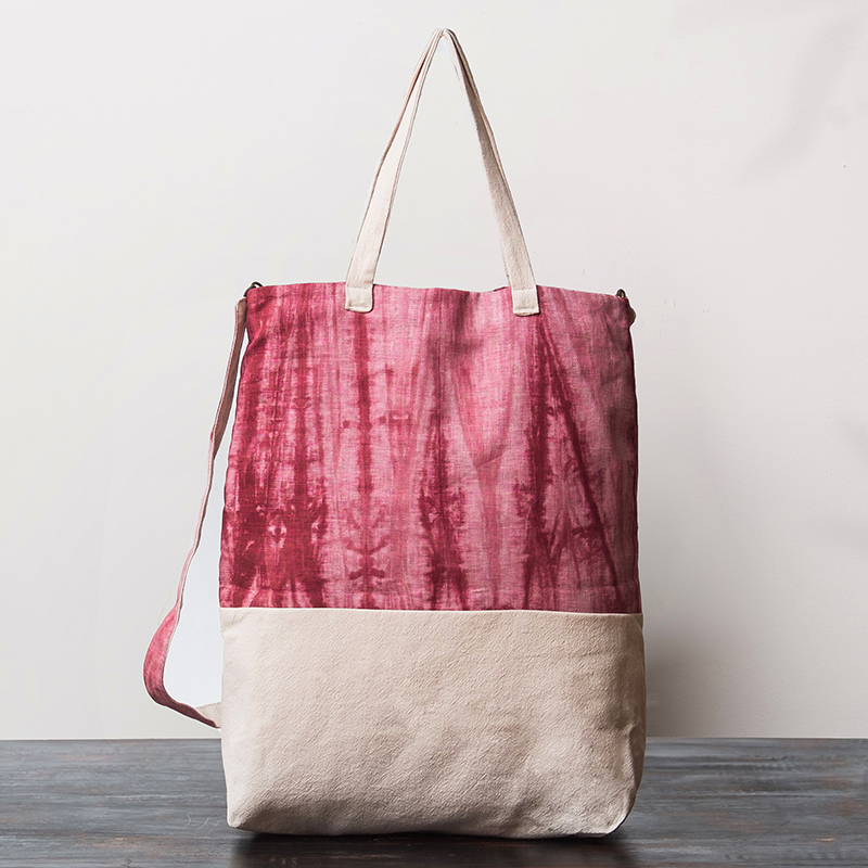Fashion breathable eco friendly cotton linen tote bag