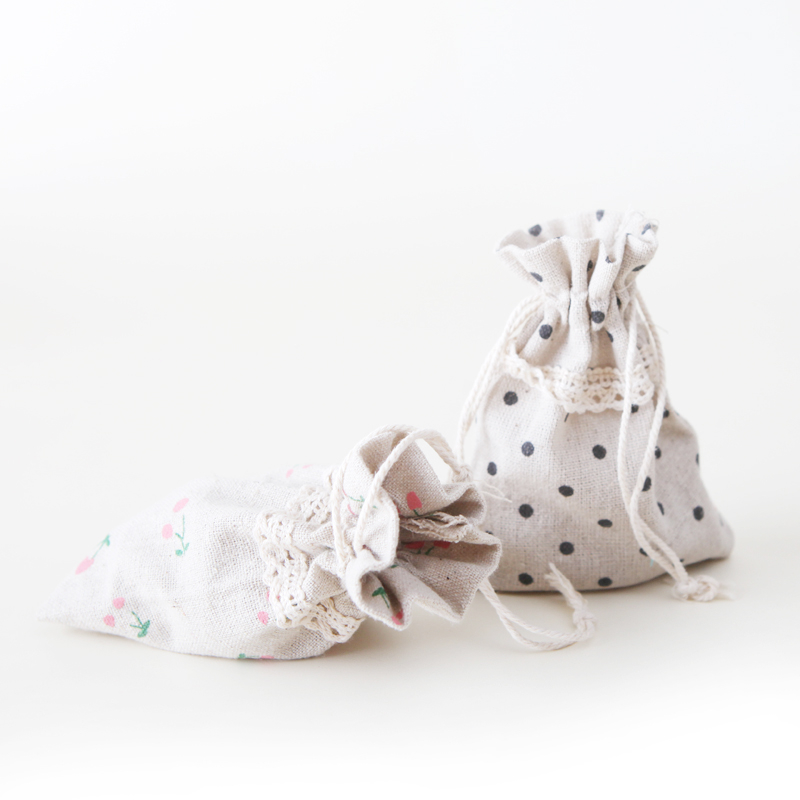 Wholesale China Factory cotton linen pouch