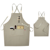 New design beautiful and durable dustproof work cotton canvas apron for sale 