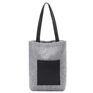 Wholesale top quality eco-friendly and delicate women felt tote bag for travelling