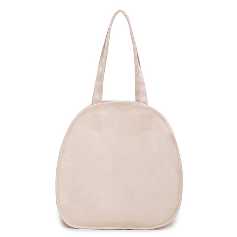 Newest design fashional round eco-friendly canvas tote bag for girls