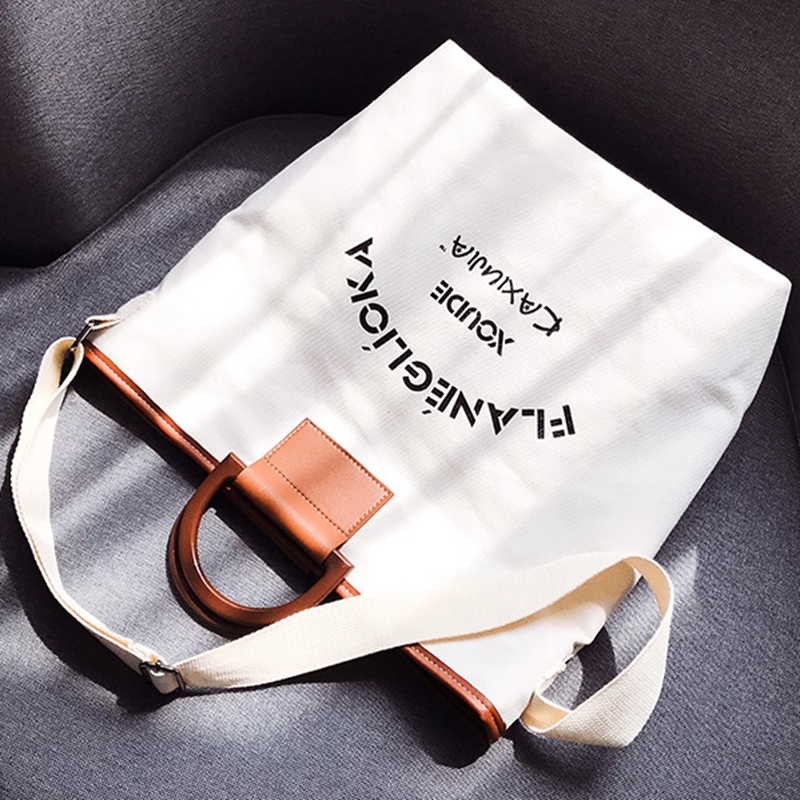 New style design fashion hot sale reusable eco friendly breathable cotton canvas material women tote bag