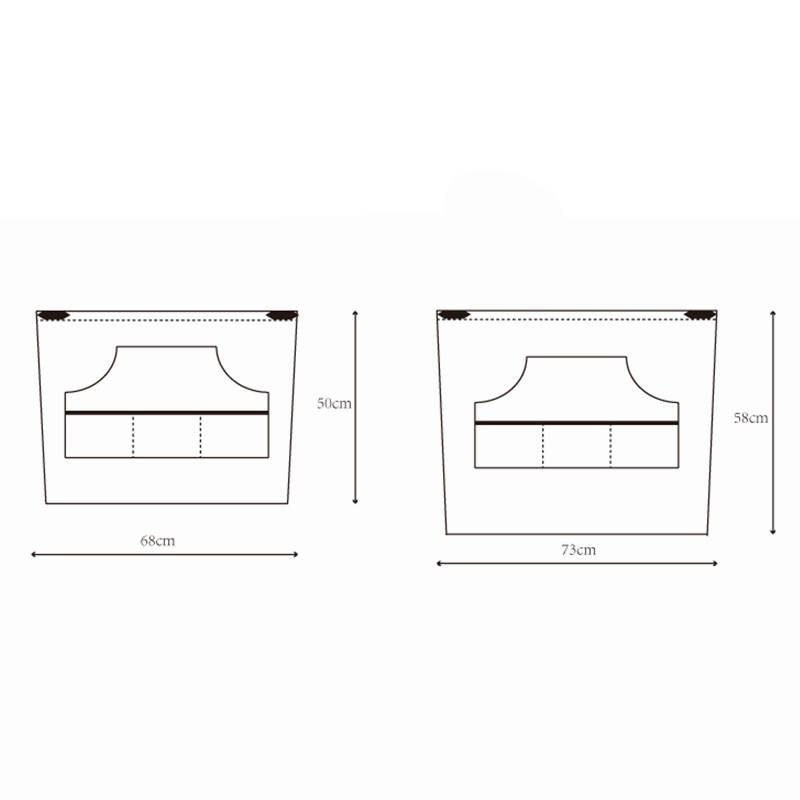 Washed Gray Brown Canvas Half-length Apron for Barista Flower Shop Restaurant Hotel Cafe Overalls Customization Uniforms