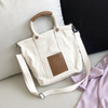 Natural eco friendly breathable strong durable multifunction cotton canvas tote messenger bag with china supplier