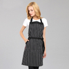 Stripe canvas eco friendly breathable kitchen cooking apron for women