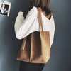Hot sale new style fashion portable large capacity pu tote shopping bag for women