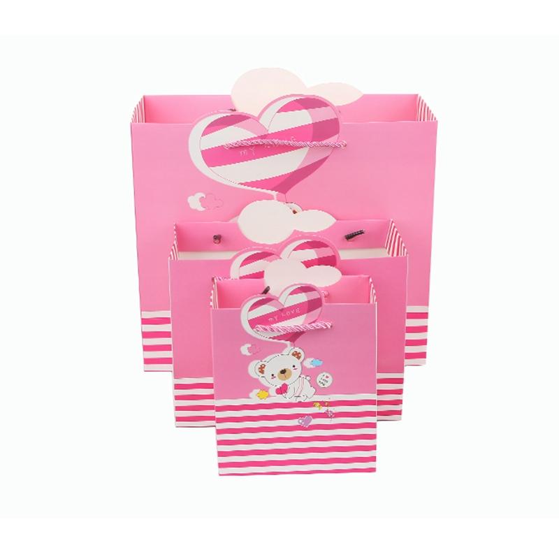 Custom square bottom white brown paper shopping kraft paper bag with logo printed