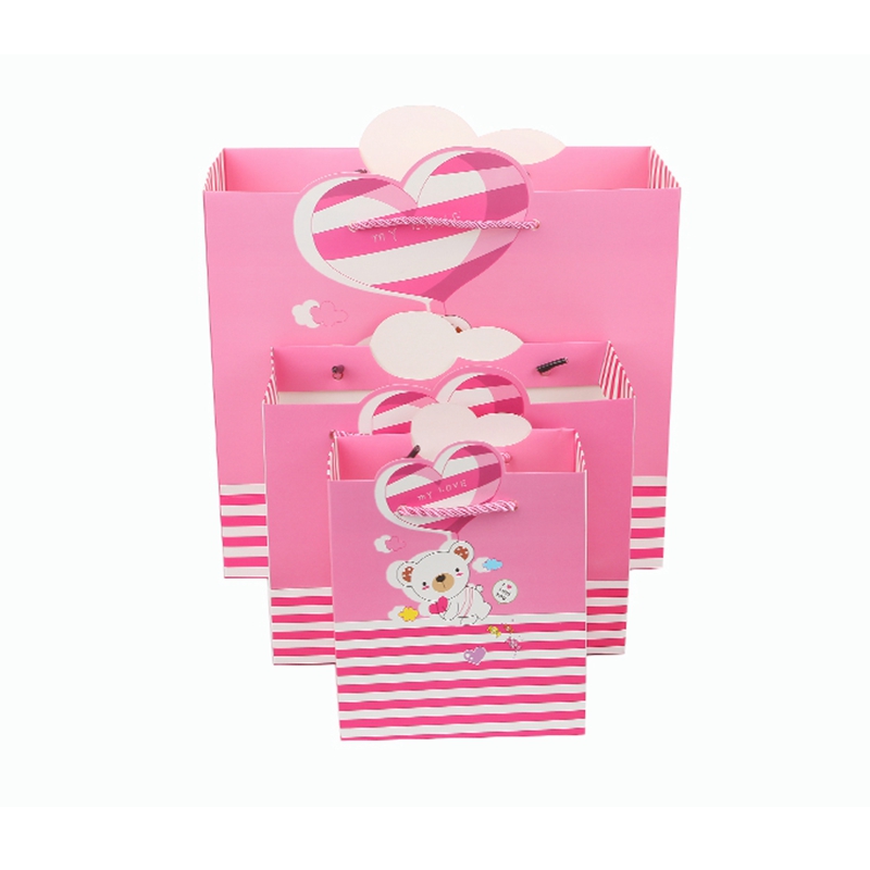 Custom square bottom white brown paper shopping kraft paper bag with logo printed