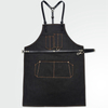 Wear-resistant Thick Canvas Fabric Combine Leather Belts Fashion Tooling Apron for Cafe Or Studio Workwear Custom Logo