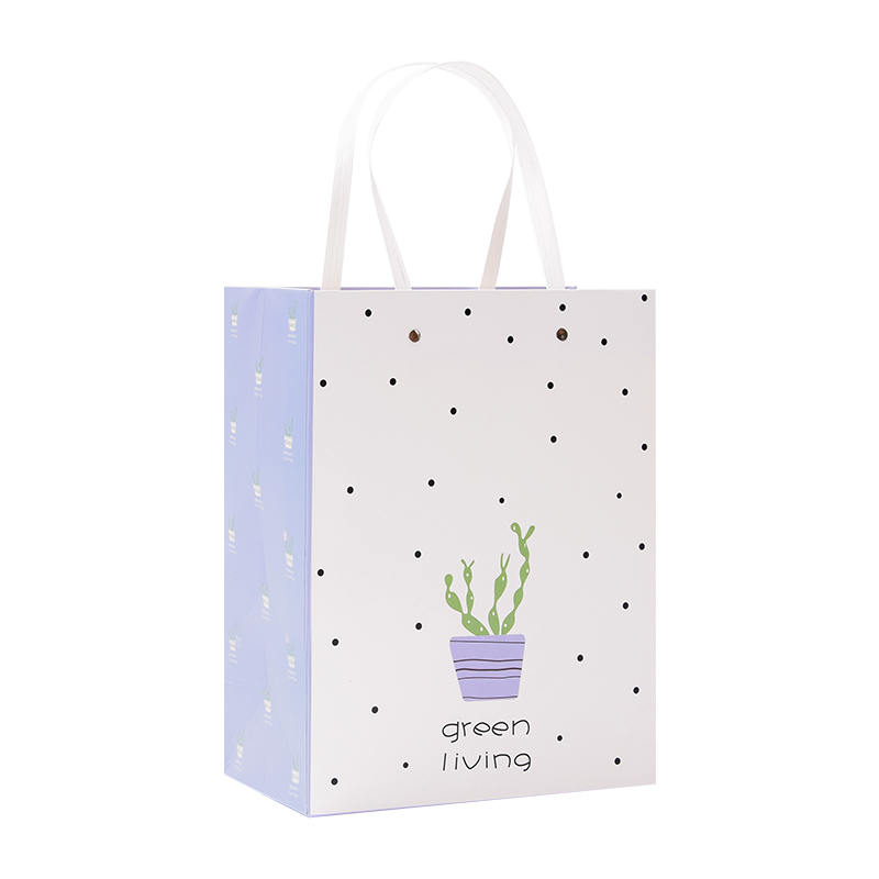 Cute pattern design waterproof and durable gift paper bag with high quality 