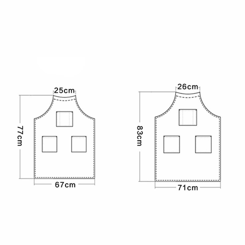 Hot Sale Popular Design Washed Denim Fabric Household Or Work Use Jeans Apron