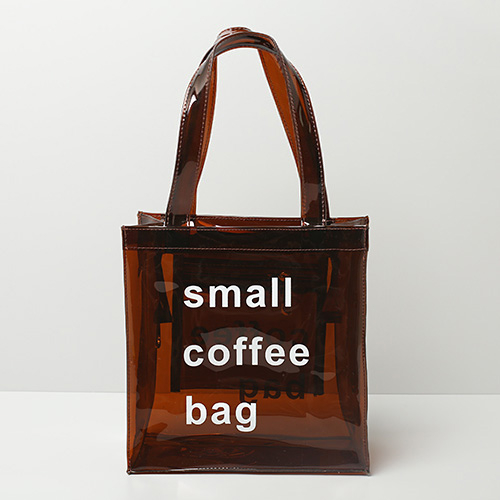 Customized printed plastic clear tote pvc bag 