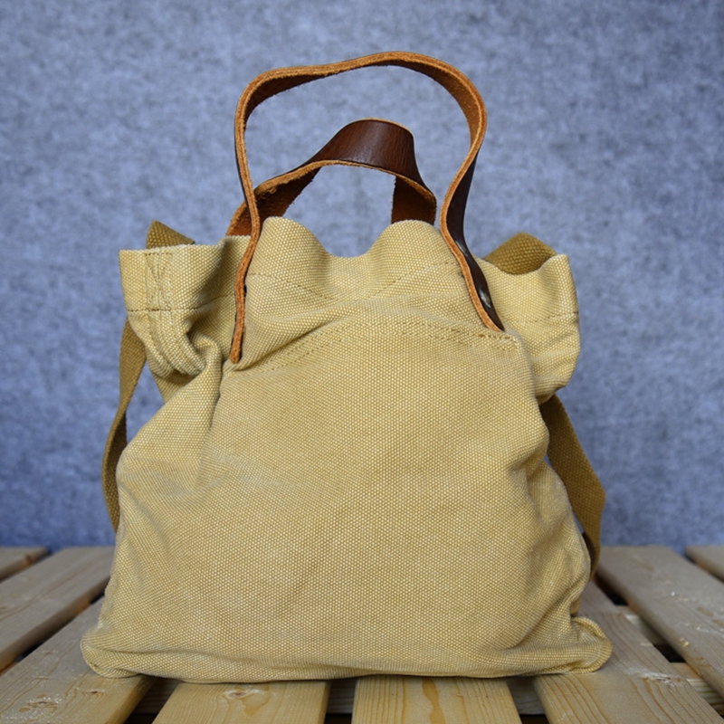 High quality vintage durable large canvas tote shopping bag for men