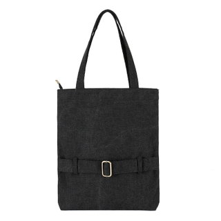 Simple original design new style fashion women washed cotton canvas tote shopping bag for wholesale