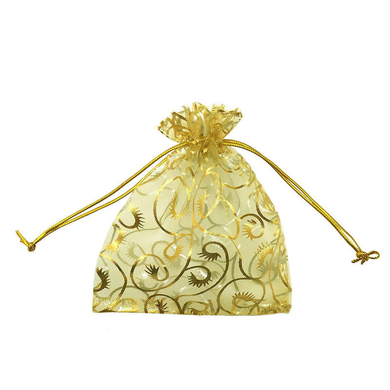 Customized cheap bags wholesale organza drawstring gift bags for wedding
