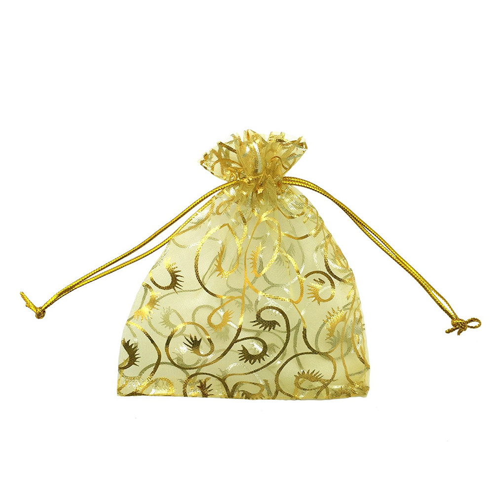 Customized cheap bags wholesale organza drawstring gift bags for wedding