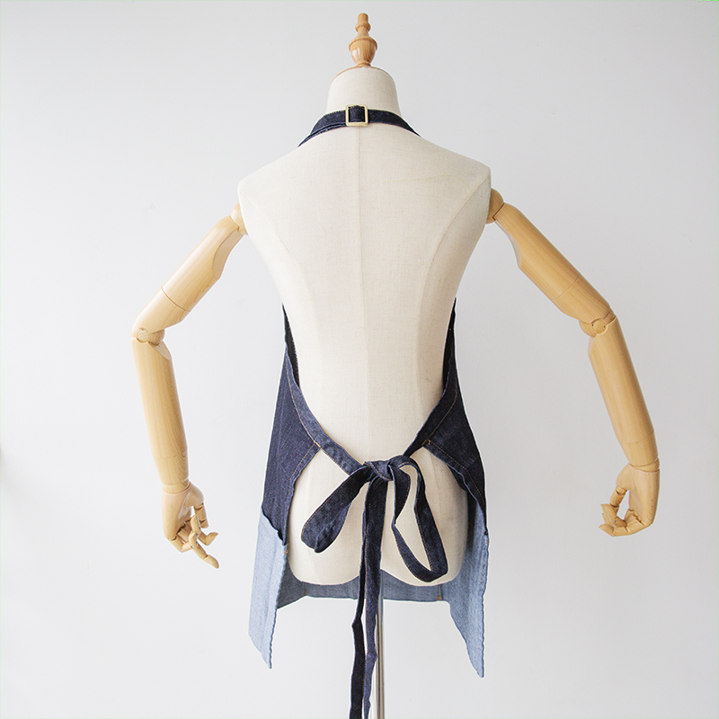New style eco friendly breathable women denim canvas apron