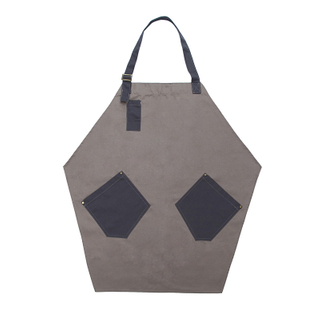 Custom logo coffee shop home unisex canvas hanging neck apron