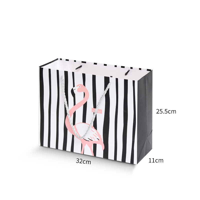 Promotion professional high quality durable fashional gift paper bag for ladies