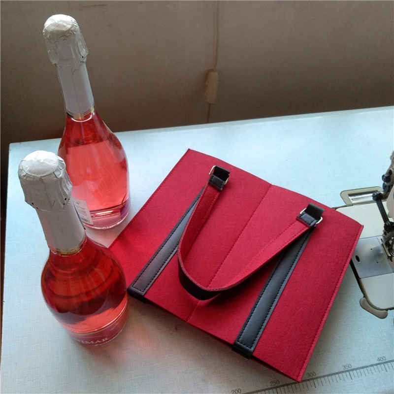 Red wine felt bag (3)