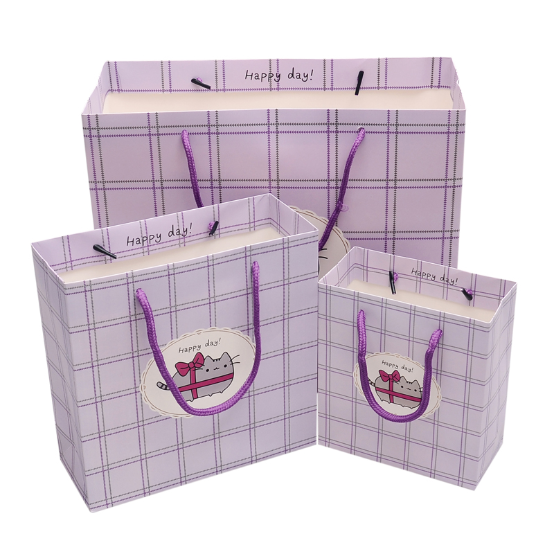 Eco friendly custom printed foil shopping gift paper bag with logo print