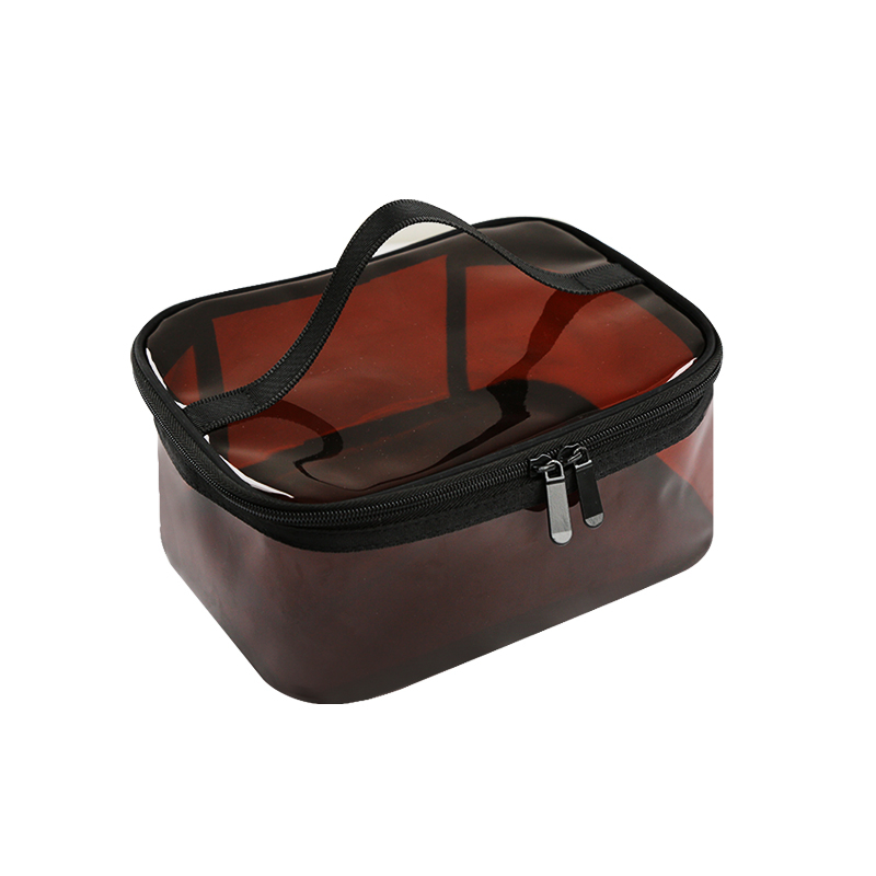 Logo printed custom outdoor travel portable and practical transparent waterproof pvc storage zipper bag for sale
