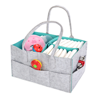 Felt Material Baby Diaper Large Capacity Handbag Eco Friendly Breathable Felt Storage Baskets With China Supplier