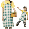 Nordic couple sleeveless apron cartoon parent-child kitchen baking adult children apron