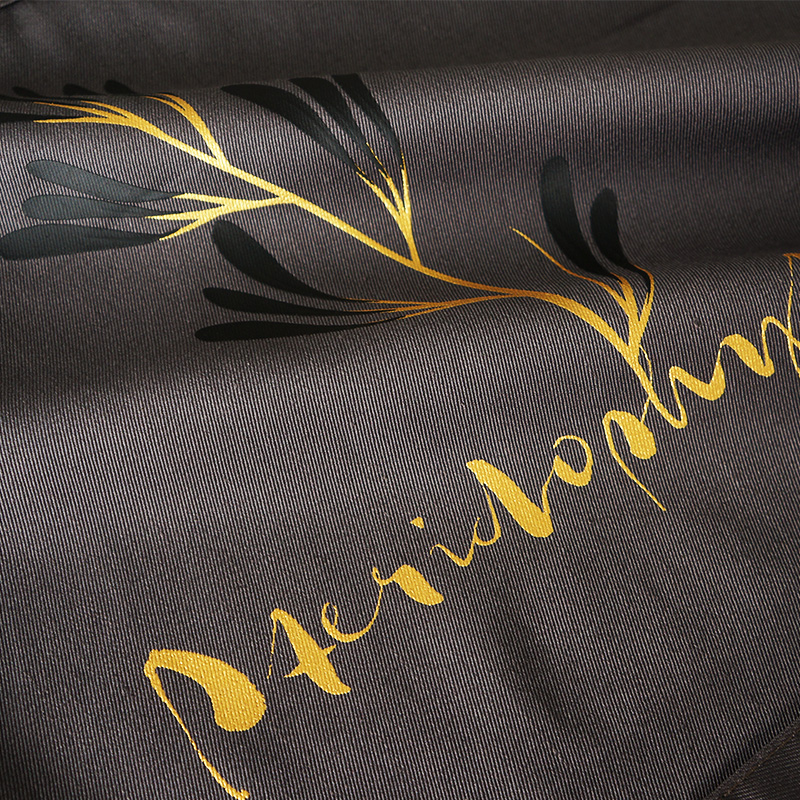 Cotton Creative Print Bronzing Leaf Coffee Tea Restaurant Workwear Kitchen Apron