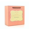 Customize different sized cheap gift art paper bag with gold hot stamping logo and ribbon