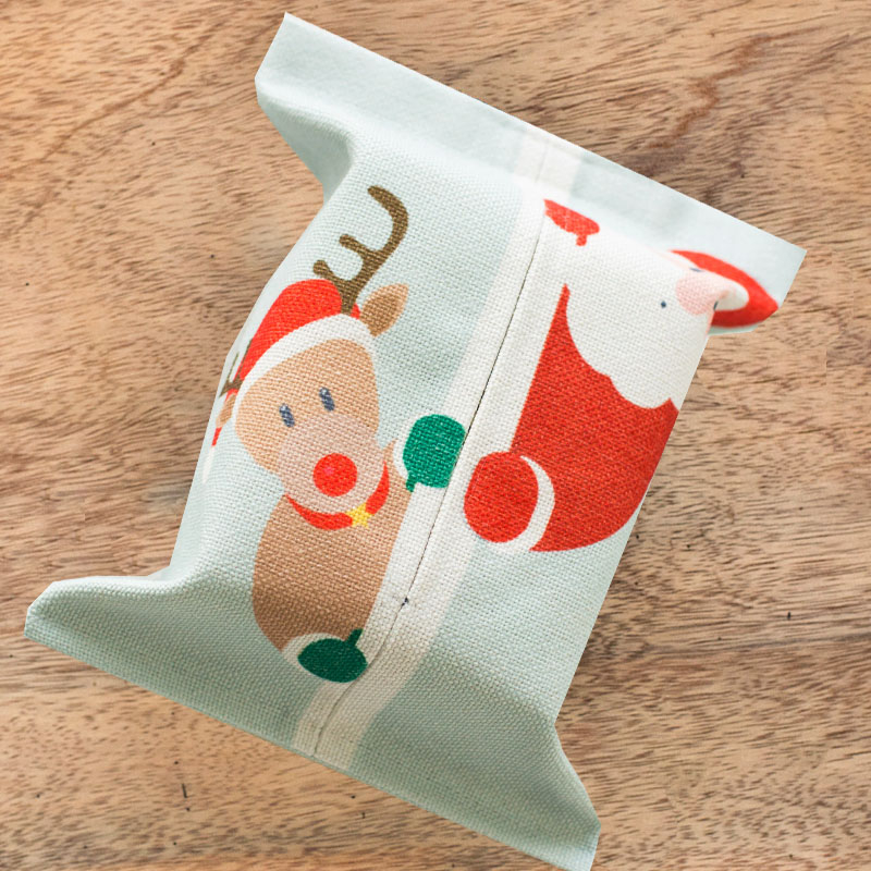 Full version Christmas printing ins style original design home garden household tablecloth linen tissue box