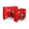 Lovely tree santa claus custom christmas gift paper bag