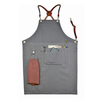 Preferred Denim Fabric Sturdy Cowhide Straps Work Apron