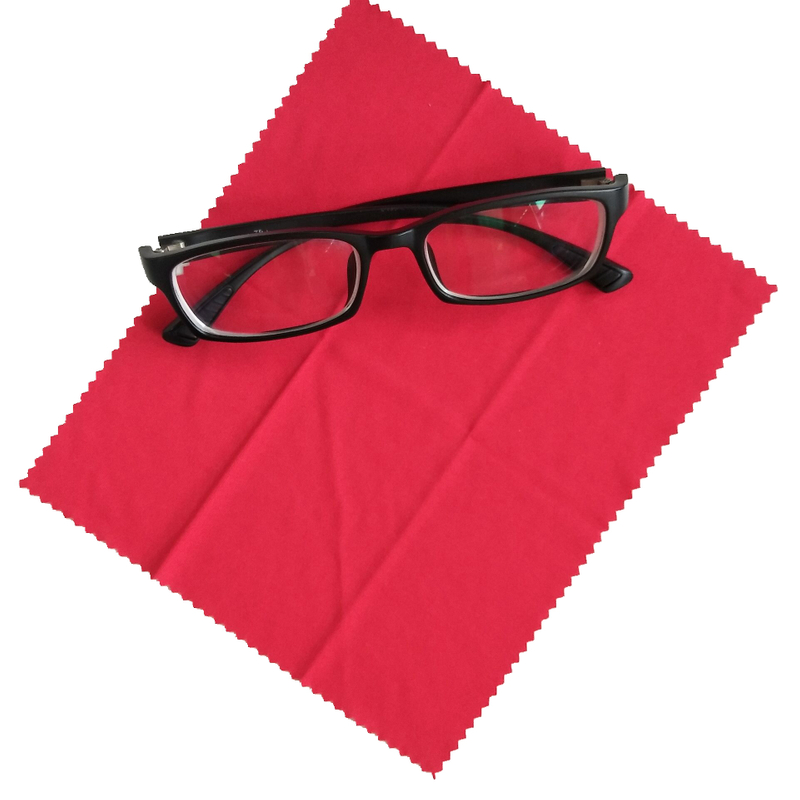 Simple no printing 100% polyester microfiber glasses cloth
