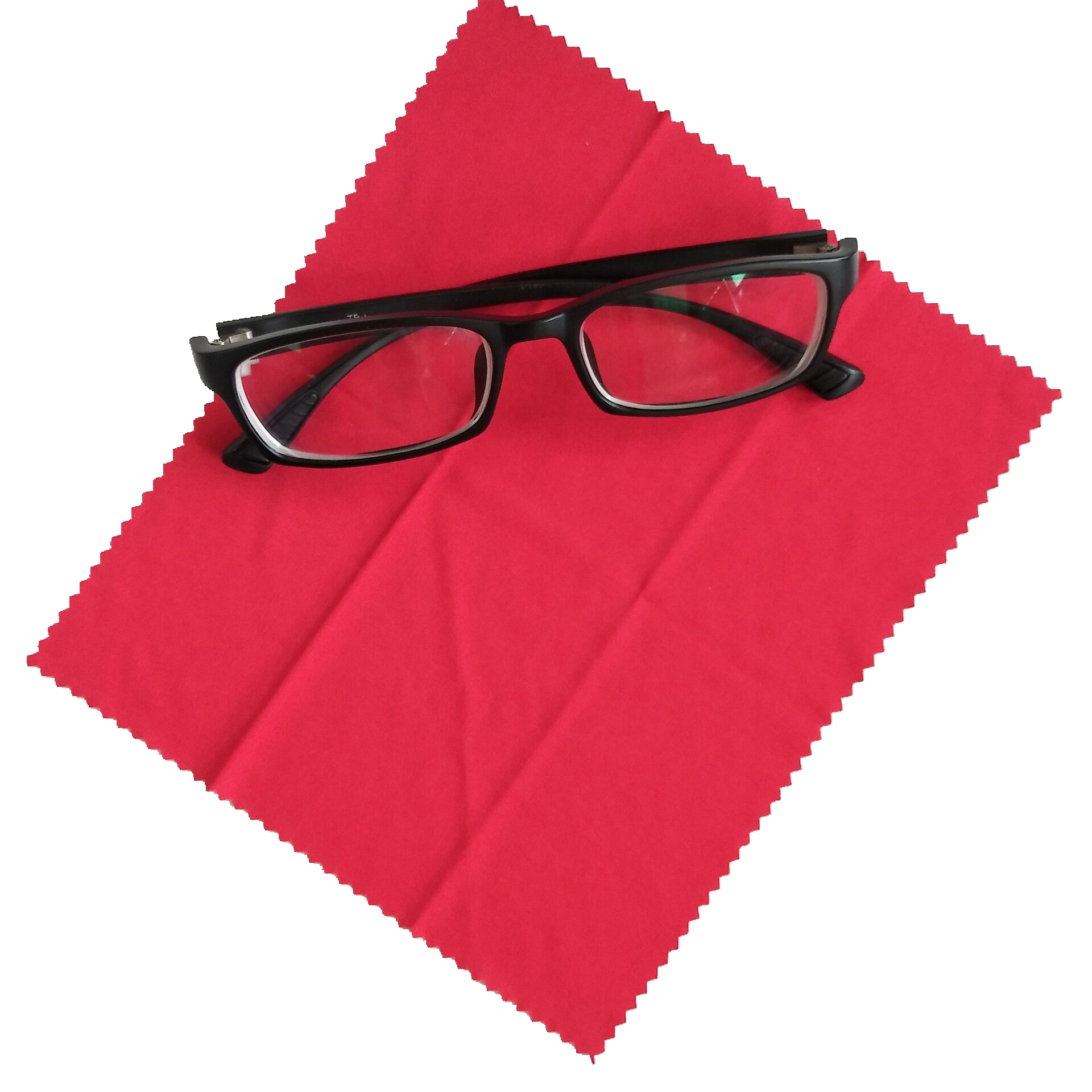 Simple no printing 100% polyester microfiber glasses cloth