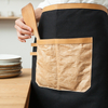 New Design Durable Cafe Shop Baking Work Apron with Leather Belt