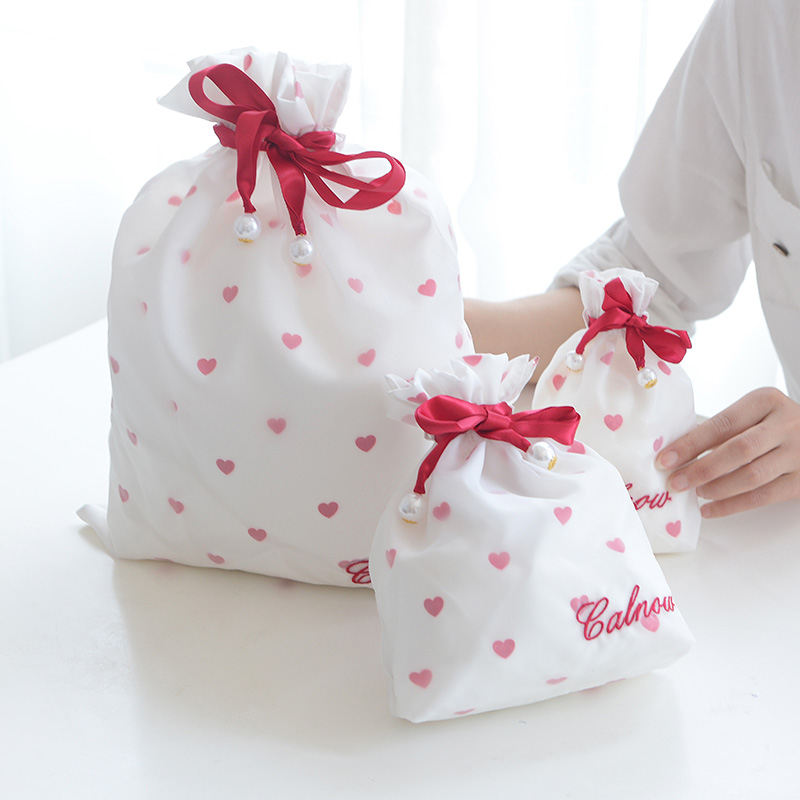 Organza bag jewelry pouches satin drawstring favor bags 