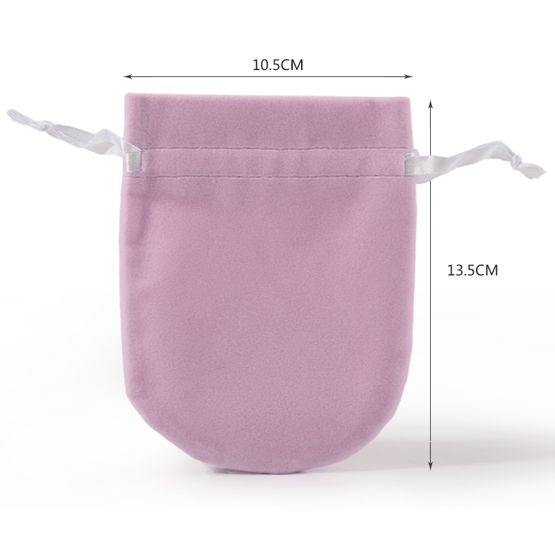 Custom wholesale new design velvet drawstring bag
