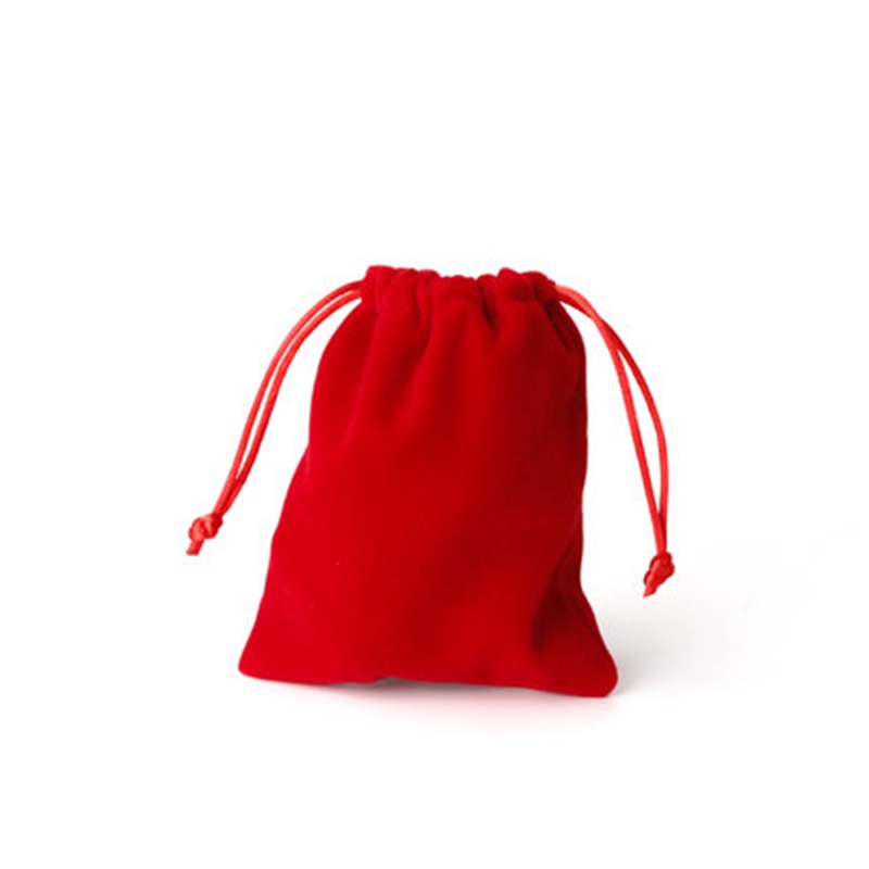 Wholesale custom velvet drawstring jewelry necklace pouch bag