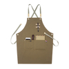 New design beautiful and durable dustproof work cotton canvas apron for sale 