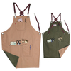 New design double color dustproof eco-friendly work canvas apron for waiters