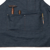 New Design Stylish Denim Tool Apron With Leather Straps